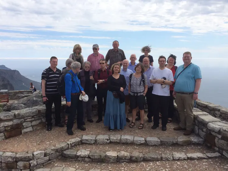 Unsere Kirchenmusiker(innen auf dem Tafelberg in Kapstadt. Foto: Kirchenmusik der EKBO.