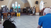 Generalprobe in der Kirche von iThemba Labantu. Foto: Kirchenmusik der EKBO.