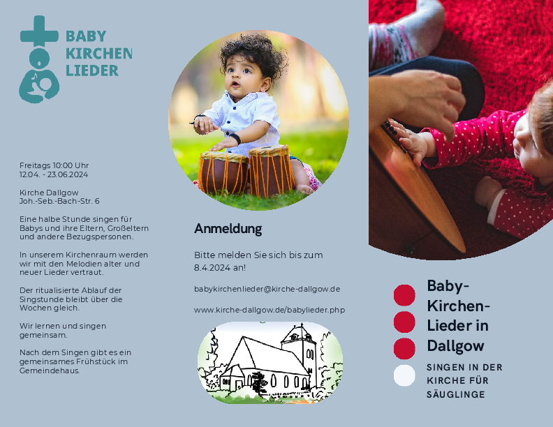 Flyer Baby-Kirchen-Lieder